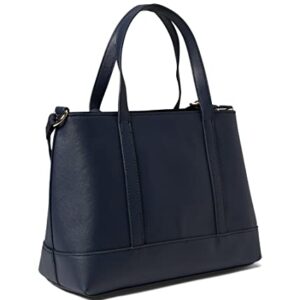 Tommy Hilfiger Gretta II Convertible Satchel with Hangoff Saffiano PVC Tommy Navy One Size