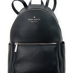 Kate Spade New York Liela Pebbled Leather Medium Dome Backpack (Black)