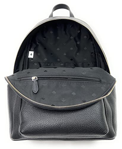 Kate Spade New York Liela Pebbled Leather Medium Dome Backpack (Black)