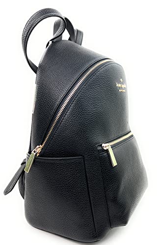 Kate Spade New York Liela Pebbled Leather Medium Dome Backpack (Black)