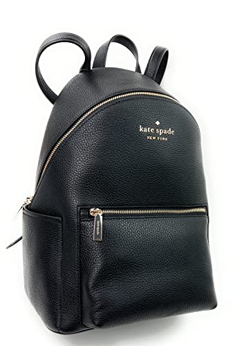 Kate Spade New York Liela Pebbled Leather Medium Dome Backpack (Black)