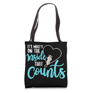 Ultrasound It's What's On The Inside That Counts Sonographer Tote Bag