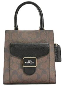 coach women’s mini pepper crossbody in signature canvas – im/brown/black