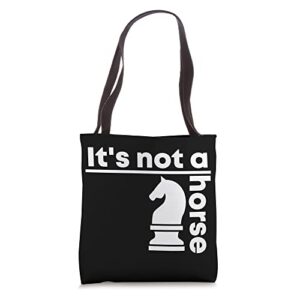 Funny Chess Piece Knight Design For A Chess Player Tote Bag