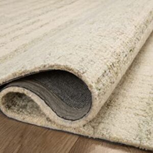 Loloi Chris Loves Julia x Chris Collection CHR-02 Natural/Sage, Transitional 18" x 18" Sample Rug