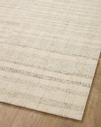 Loloi Chris Loves Julia x Chris Collection CHR-02 Natural/Sage, Transitional 18" x 18" Sample Rug