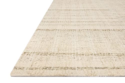 Loloi Chris Loves Julia x Chris Collection CHR-02 Natural/Sage, Transitional 18" x 18" Sample Rug