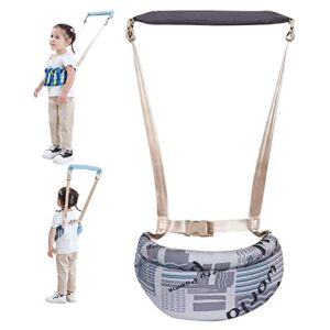 handheld baby walker,safe toddler walking assistant helper kid walking child harnesses learning assistant belt gray