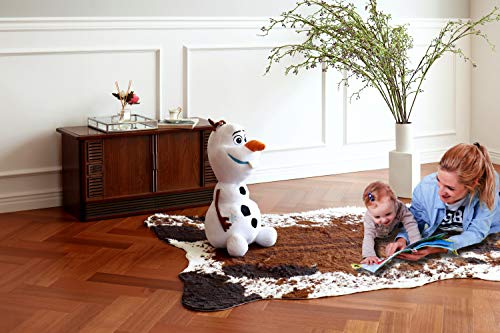 Soft Medium Faux Cowhide Rug (4.3ft x 5.6ft) - Cruelty-Free Animal Hide Carpet - Non-Slip Rug, Cow Print Decor - Farmhouse, Western Floor Rugs for Living Room, Bedroom, Dining Area or Office