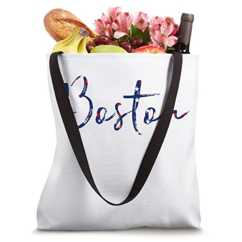 Boston Massachusetts Patriotic Freedom USA Tote Bag