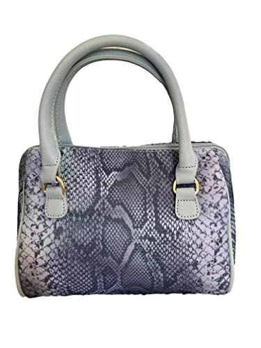 Luv Betsey By Betsey Johnson Faux Leather Iridescent Snake Print Small Satchel Crossbody With Chain Fashion Detail