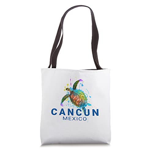 Cancun Summer Vacation Souvenir SeaTurtle Tote Bag