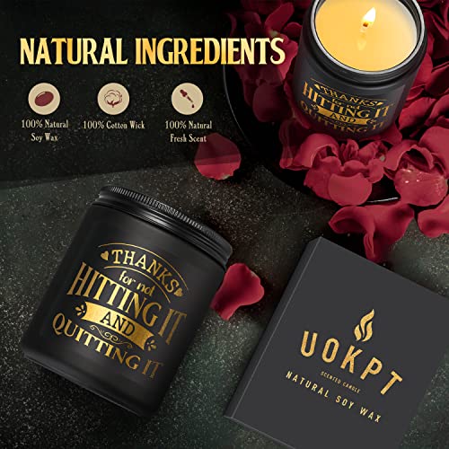 UOKPT Scented Candles for Men - Funny Gifts for Boyfriend - Naughty Birthday Gift for Him - Anniversary Valentines Day Engagement Christmas Love You Presents for Husband Fiance Couples Guy BF