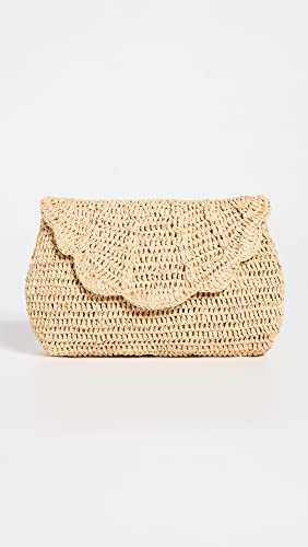 Mar Y Sol Women's Marcella Clutch, Natural, Tan, One Size