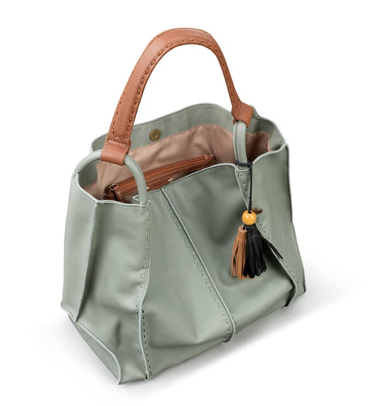 The Sak Los Feliz Large Tote Bag in Leather, Roomy, Lined Purse with Single Shoulder Strap