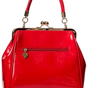 Dancing Days American Vintage Rockabilly Retro 50s Top Handle Bag Handbag (Red)