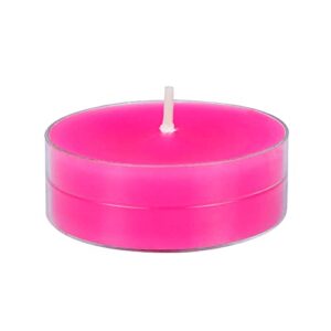 zest candle 12-piece tealight candles, mega oversized hot pink s