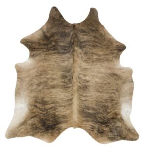 tom tom cowhide brindle medium cowhide rug 100% natural leather rugs 7′ x ‘6