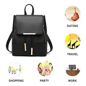 Women Mini Backpack Purse Cute Leather Shoulder Bag for Girls Travel Daypacks