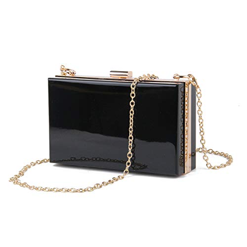 Lanpet Women Acrylic Transparent Evening Clutches Shoulder Bag Cross-Body Purse Party Bag