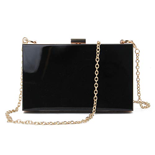 Lanpet Women Acrylic Transparent Evening Clutches Shoulder Bag Cross-Body Purse Party Bag