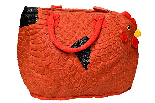 Hen Couture Rubber Chicken Purse - Rhode Island Red Hen Bag Handbag