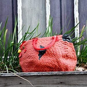 Hen Couture Rubber Chicken Purse - Rhode Island Red Hen Bag Handbag