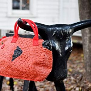 Hen Couture Rubber Chicken Purse - Rhode Island Red Hen Bag Handbag