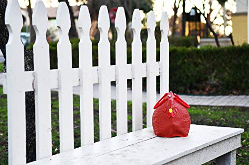 Hen Couture Rubber Chicken Purse - Rhode Island Red Hen Bag Handbag