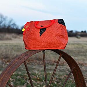 Hen Couture Rubber Chicken Purse - Rhode Island Red Hen Bag Handbag