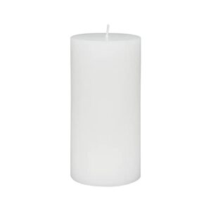 zest candle pillar candles, 3 by 6-inch, white citronella