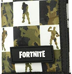 FORTNITE unisex adult Multiplier Tri-fold Wallet, Black/Green, One Size US