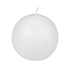 zest candle 2-piece ball candles, 4-inch, white citronella