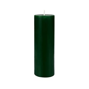 zest candle pillar candle, 2 by 6-inch, hunter green