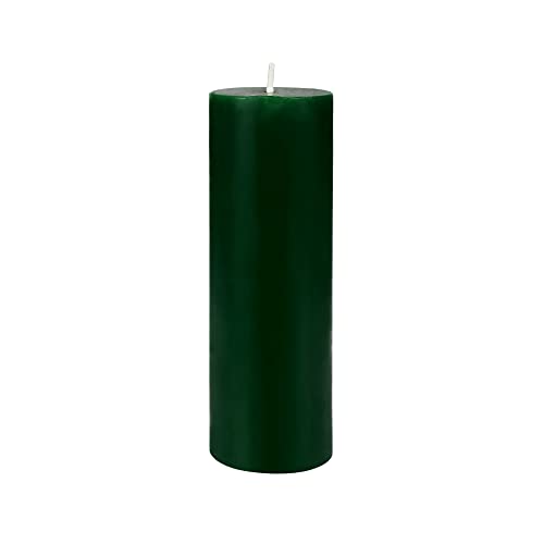 Zest Candle Pillar Candle, 2 by 6-Inch, Hunter Green