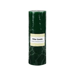 Zest Candle Pillar Candle, 2 by 6-Inch, Hunter Green