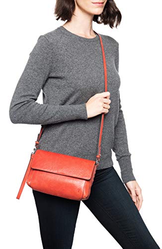 Frye Reed Flap Crossbody, Burnt Orange