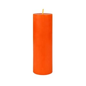 zest candle pillar candle, 2 by 6-inch, orange