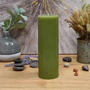 Zest Candle 110-Hour Burn Time Pillar Candle, 3 by 9-Inch, Sage Green