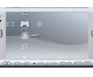 Sony PSP Slim and Lite 3000 Series Handheld Gaming Console with 2 Batteries (Mystic Silver)(Renewed)