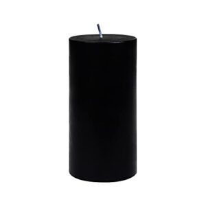 zest candle pillar candle, 3 by 6-inch, black