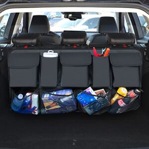 Car Trunk Organizers,Backseat Hanging Organizer with 9 Large Storage Bag,Car Trunk Tidy Storage Bag Organizer