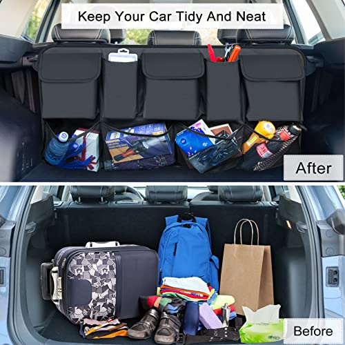 Car Trunk Organizers,Backseat Hanging Organizer with 9 Large Storage Bag,Car Trunk Tidy Storage Bag Organizer