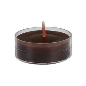 zest candle 50-piece tealight candles, brown