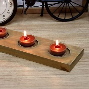 Zest Candle 50-Piece Tealight Candles, Brown