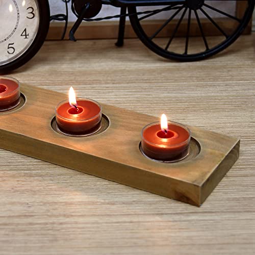 Zest Candle 50-Piece Tealight Candles, Brown