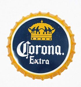 2but corona extra decorative bottle caps metal tin signs cafe beer bar decoration plat 13.8″inches wall art plaque vintage home decor