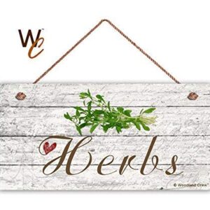 Herbs Metal Sign Country Farmhouse Home Gardener Tin Sign Decor Sign 8x12 inch