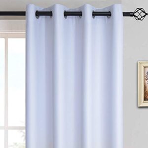 Yakamok Light Blocking Gradient Color Curtains Purple Ombre Blackout Curtains Room Darkening Thermal Insulated Grommet Window Drapes for Living Room/Bedroom (Purple, 2 Panels, 52x84 Inch)