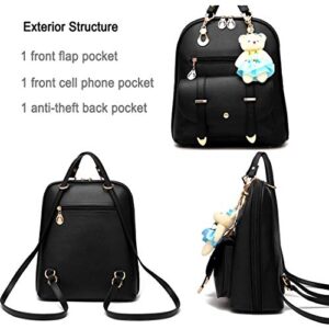 Girls Leather Purse Backpack Mini Teen Teenager Fashion Quilted Small Size Shoulder Bag